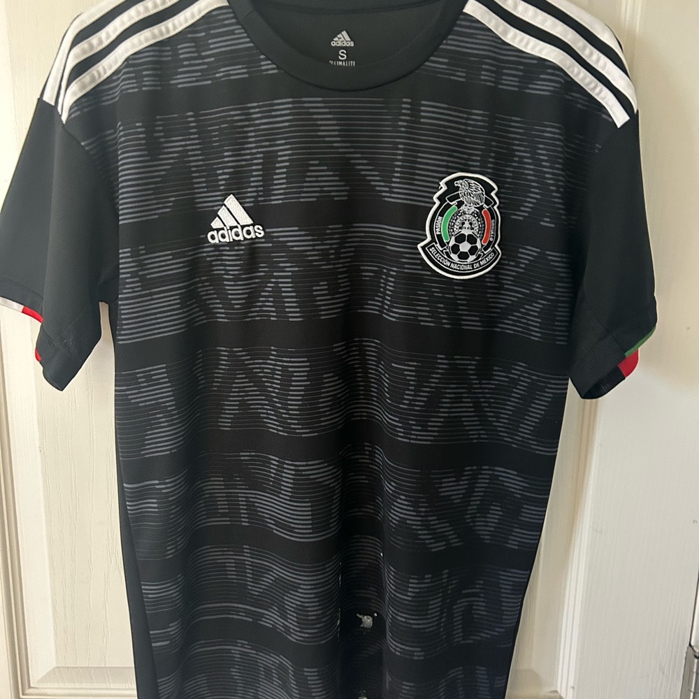 Adidas Black and White Mexico Soccer Jersey